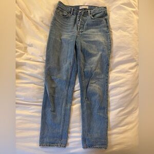 Aritzia Denim Forum Light Blue High Rise Jeans